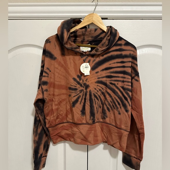 NWT ✨ Aerie Offline OTT Crop Tie Dye Hoodie - Picture 3 of 6